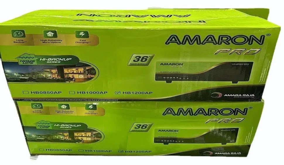 AMARON HB1200 SINE WAVE HOME UPS WITH AMARON TALL TUBULAR 200AH BATTERY COMBO - Image 2