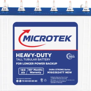 Microtek Dura Strong M1603624TT | 160Ah Inverter Battery with ADC Technology