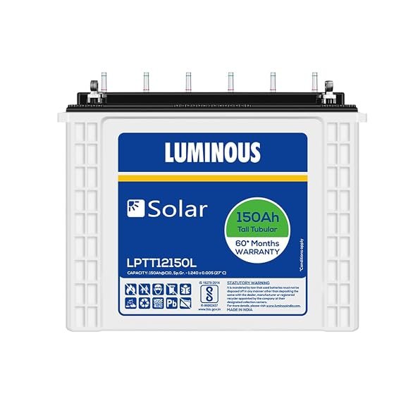 Luminous LPTT 12150L 150AH Solar Tubular Battery