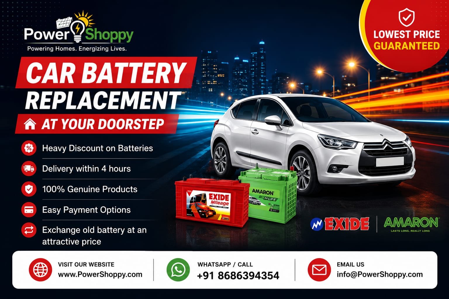 amaron exide banner new