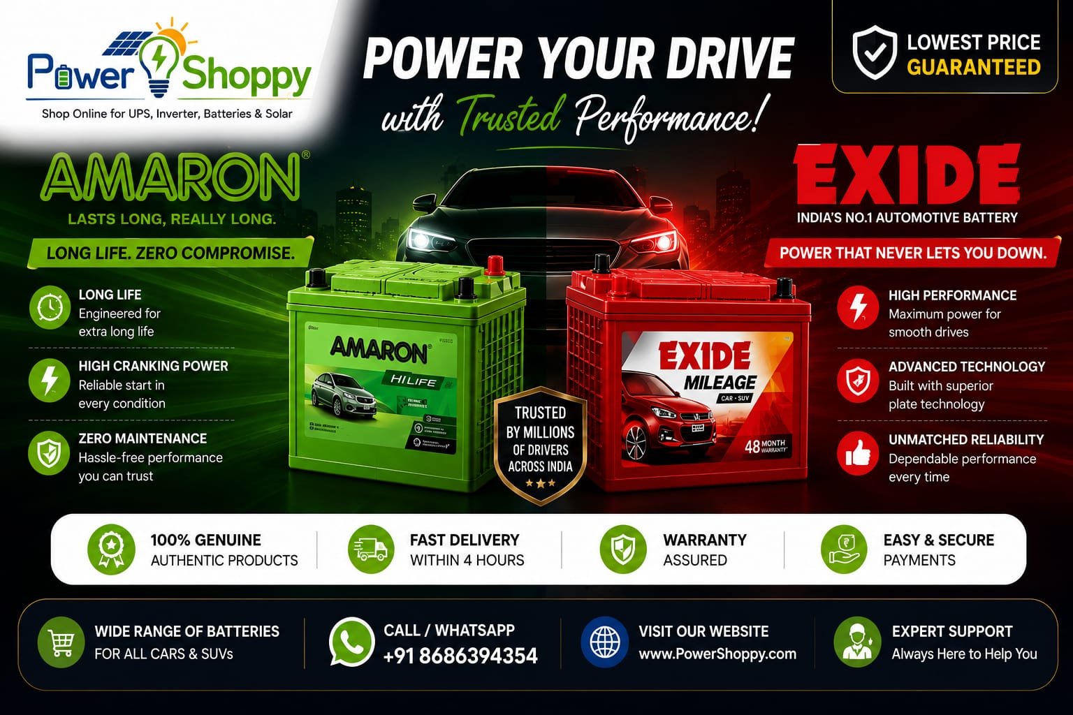 amaron exide banner